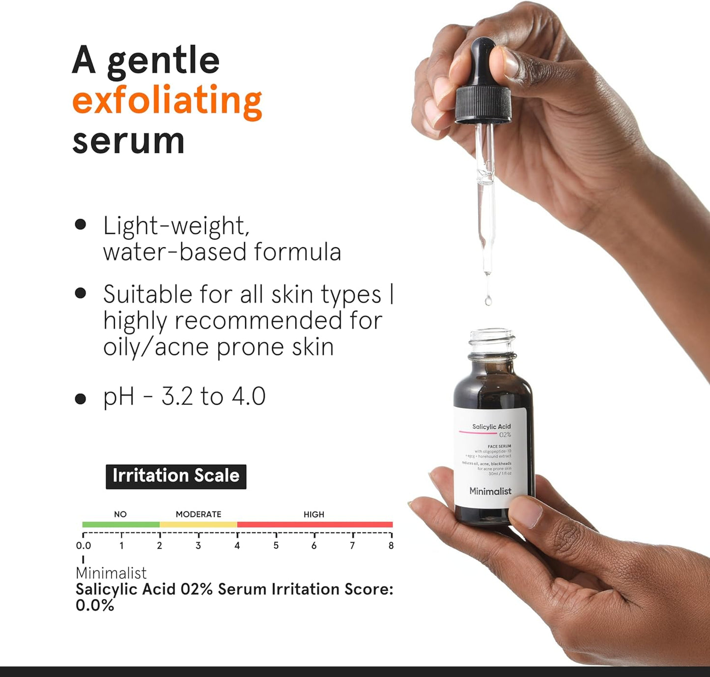 2% Salicylic Acid Serum for Acne, Blackheads & Open Pores | Reduces Excess Oil & Bumpy Texture | BHA Based Exfoliant for Acne Prone or Oily Skin, 30Ml1 Fl Oz (Pack of 1)