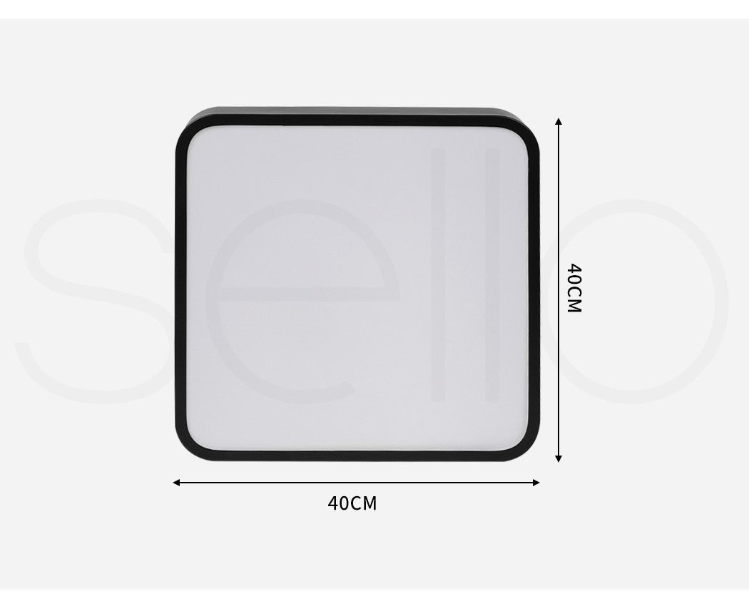 Emitto Ultra-Thin 5Cm LED Ceiling down Light Surface Mount Living Room Black 27W