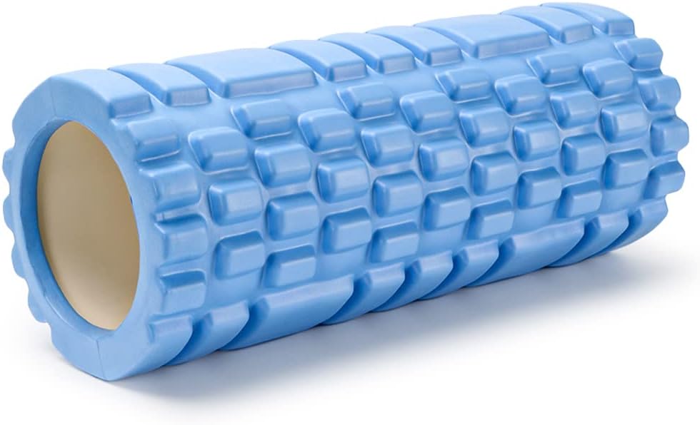 Foam Roller, EVA Muscle Roller for Yoga Pilates Back Exercise Physical Therapy 30 X 10 Cm Blue