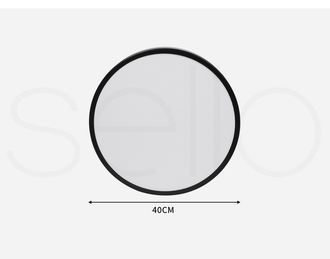 Emitto Ultra-Thin 5Cm LED Ceiling down Light Surface Mount Living Room Black 30W