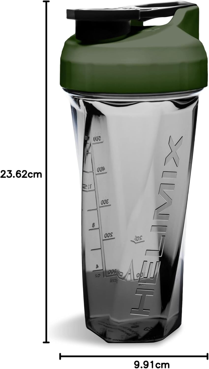 2.0 Vortex Protein Shaker Bottle, 828 Ml (28 Oz) - Portable, Leakproof Travel Gym Bottle for Protein Shakes & Workout Smoothies - No Whisks, Clumps, & Batteries - Dishwasher Safe & BPA Free