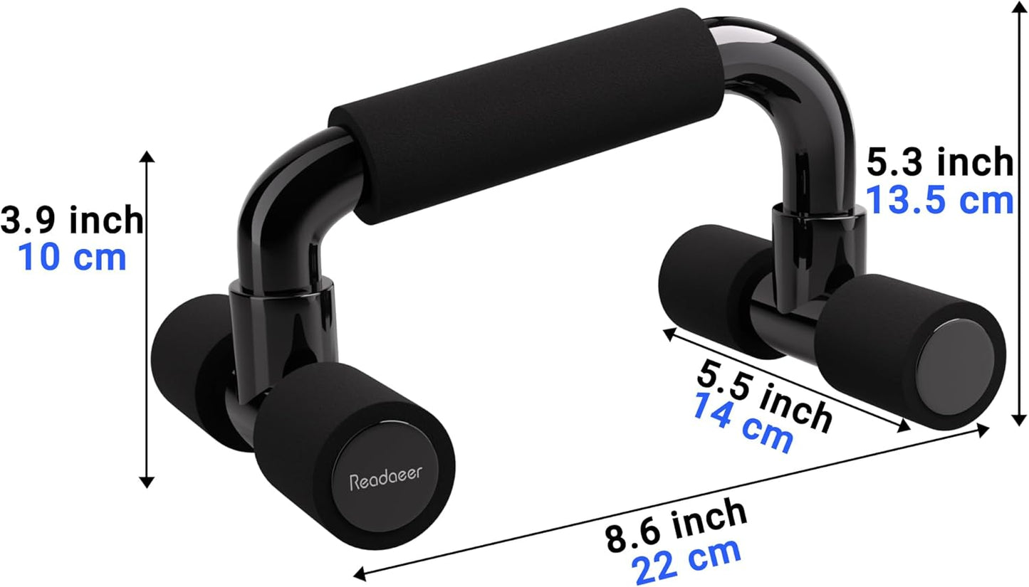 Push up Bars Gym Exercise Equipment Fitness 1 Pair Pushup Handles with Cushioned Foam Grip and Non-Slip Sturdy Structure