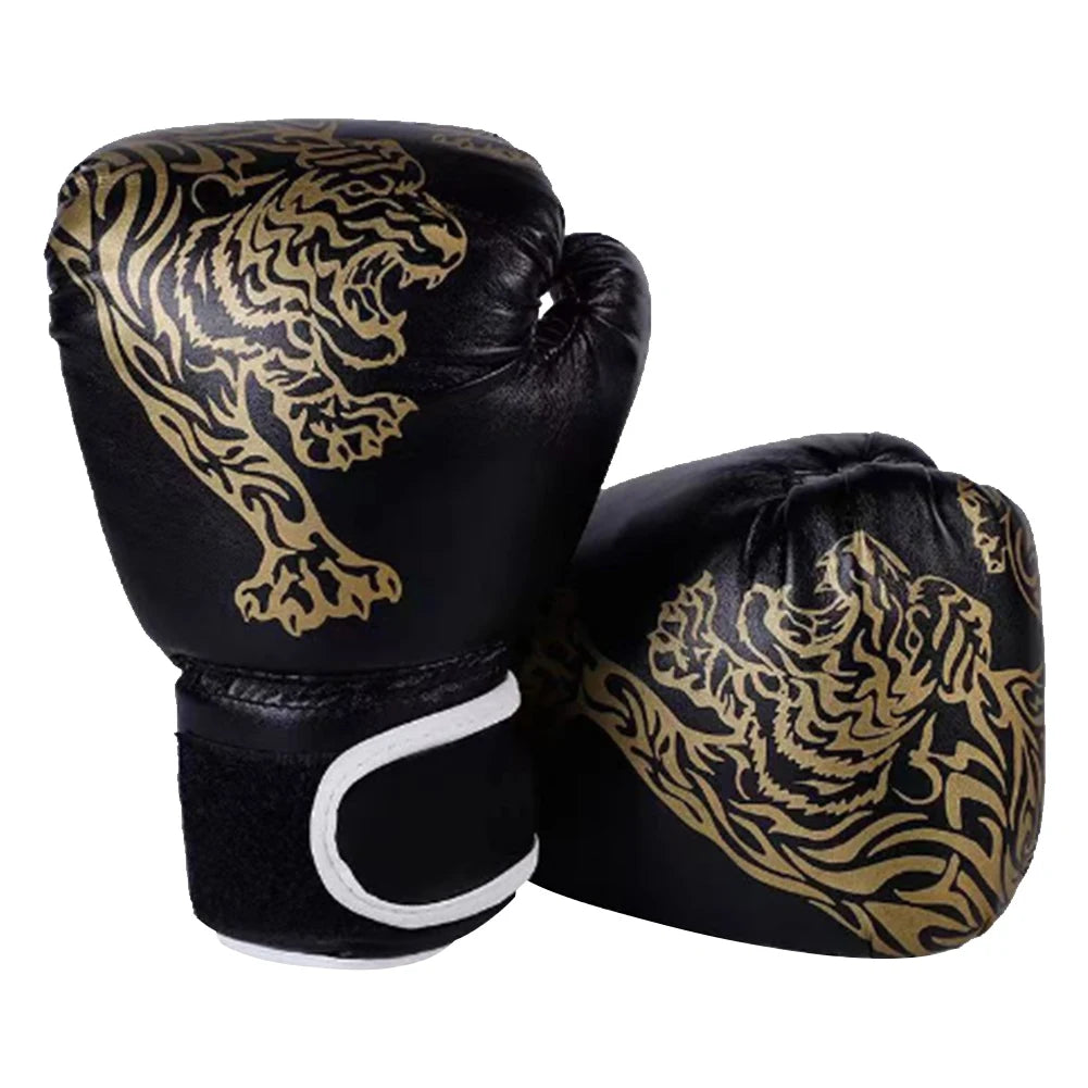 Boxing Gloves Comfortable Sanda Boxing Gloves PU Leather Professional Boxing Gloves Fighting Taekwondo Mitts for Children Adults