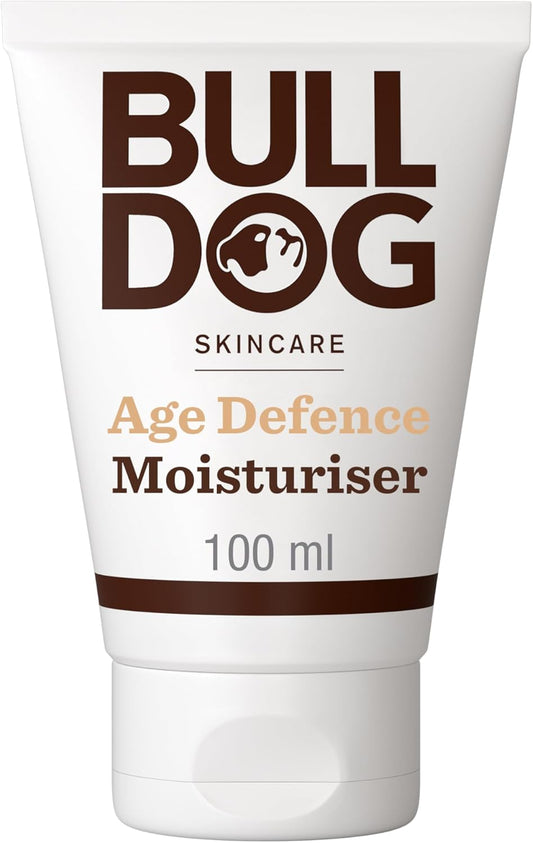 Skincare for Men Age Defence Moisturiser, Reduce Appearance of Fine Lines for Mature Skin, with Rosemary, Echinacea and Vitamin E, 100Ml