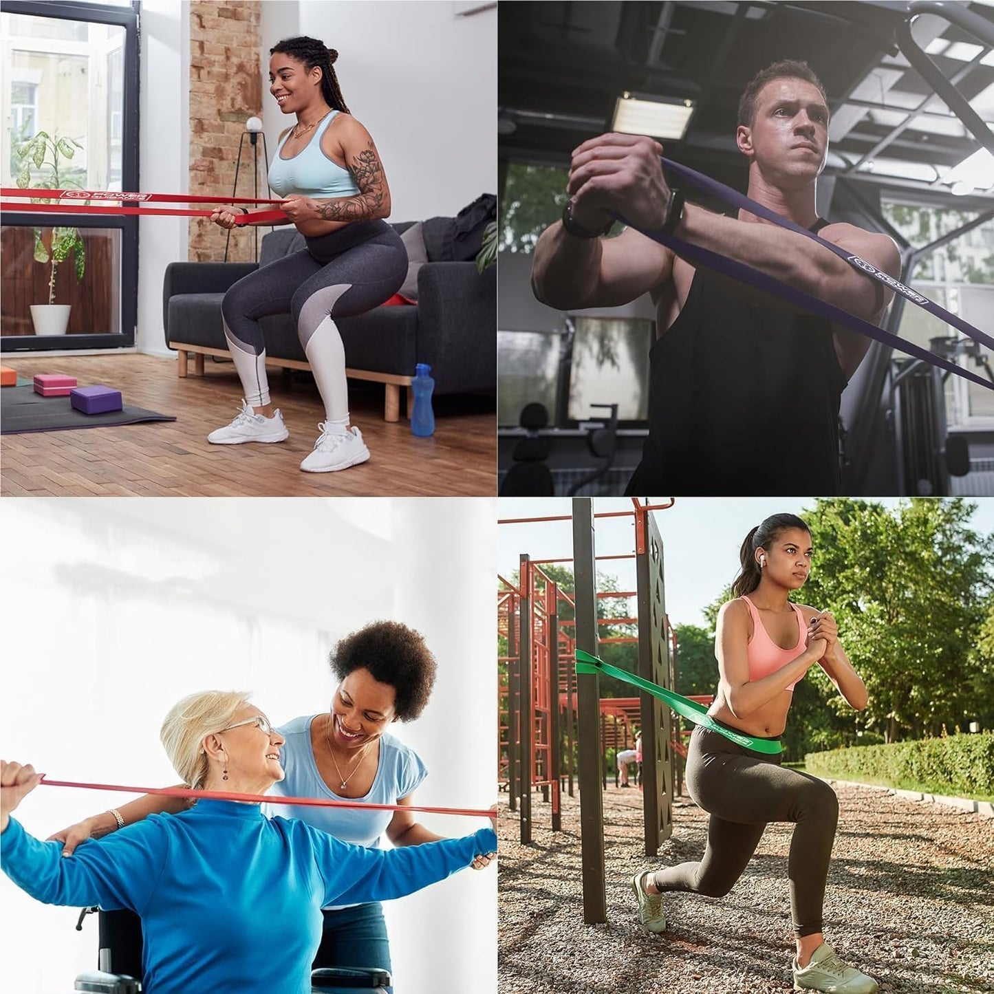 Resistance Bands, Set of 5 Pull up Bands, Pull up Assistance Bands, Exercise Bands, Resistance Bands Set for Legs, Working Out, Muscle Training, Physical Therapy, Shape Body
