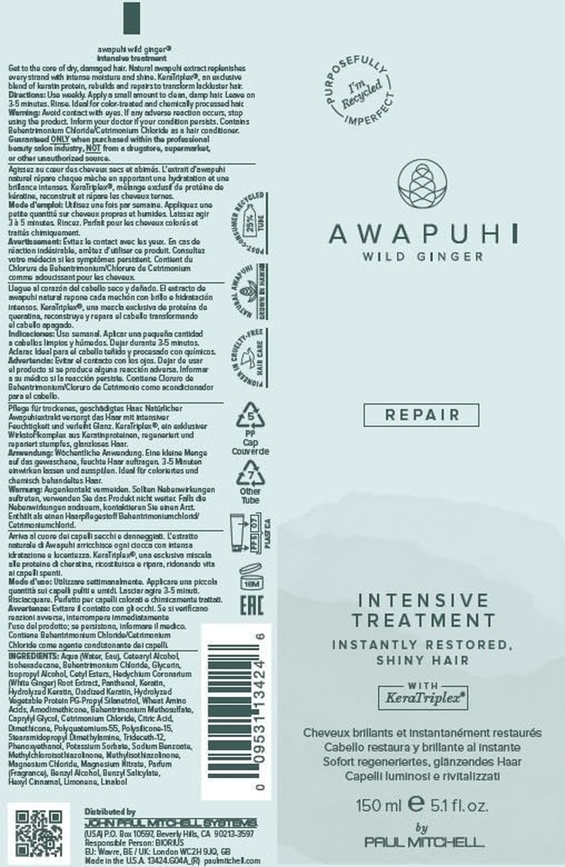 Keratin Intensive Treatment, 150Ml