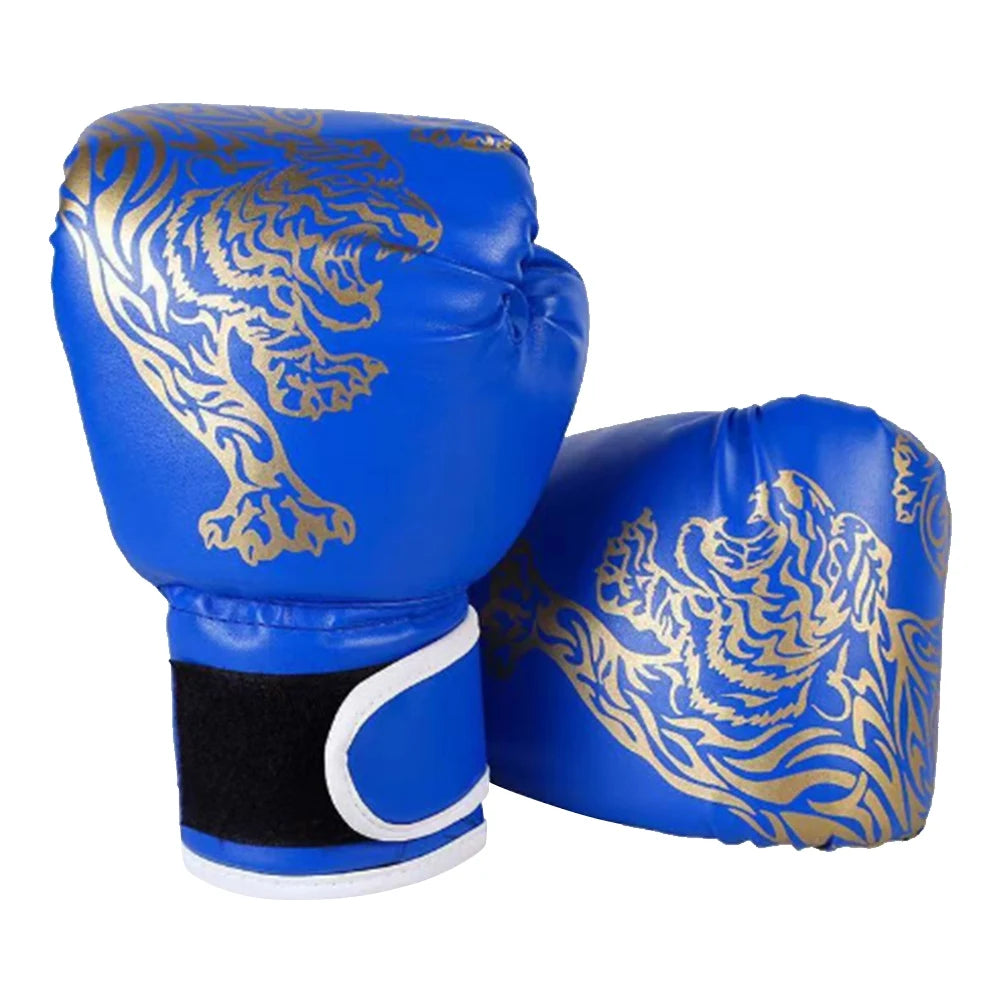 Boxing Gloves Comfortable Sanda Boxing Gloves PU Leather Professional Boxing Gloves Fighting Taekwondo Mitts for Children Adults